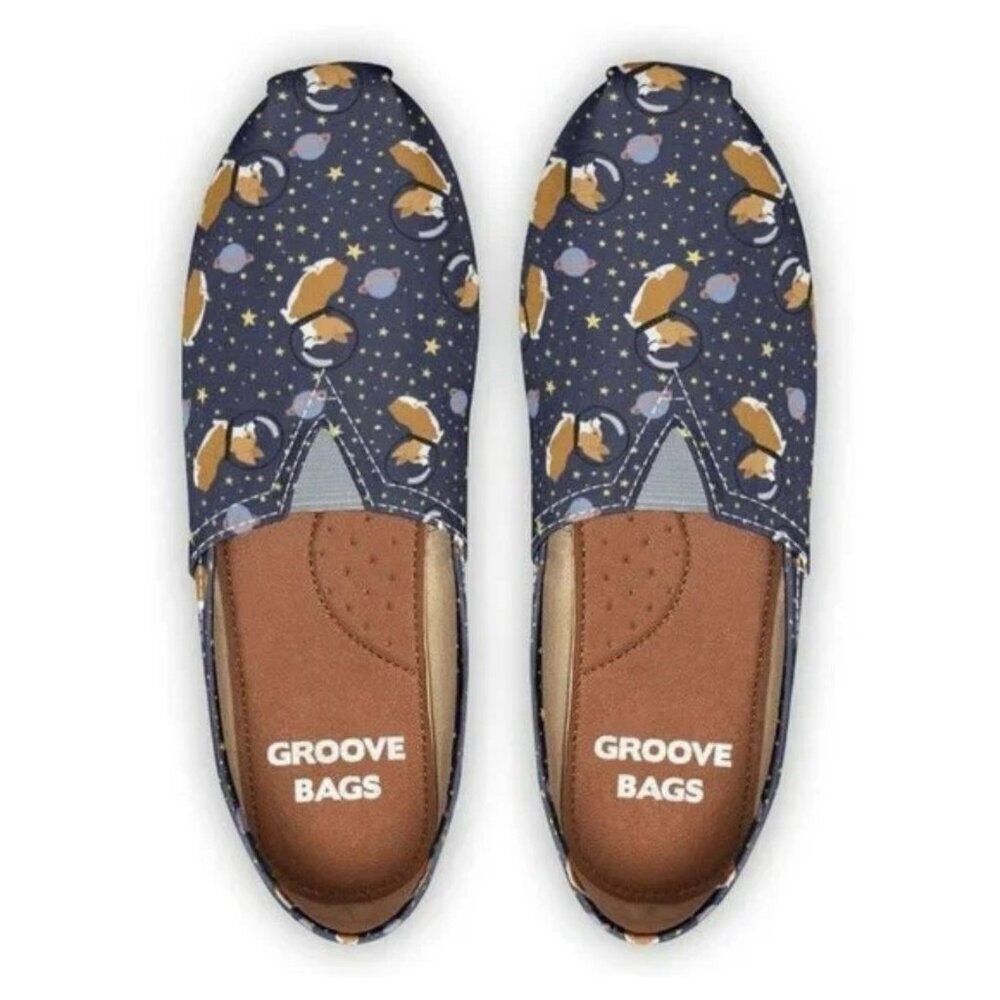 NWOT Groove Bags Space Corgi Shoes Size 8.5 Women’s